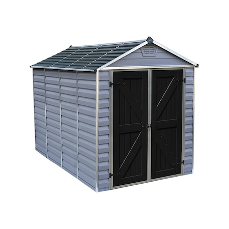 Palram Canopia SkyLight Storage Shed 6 x 10 ft. Gray HG9610GY